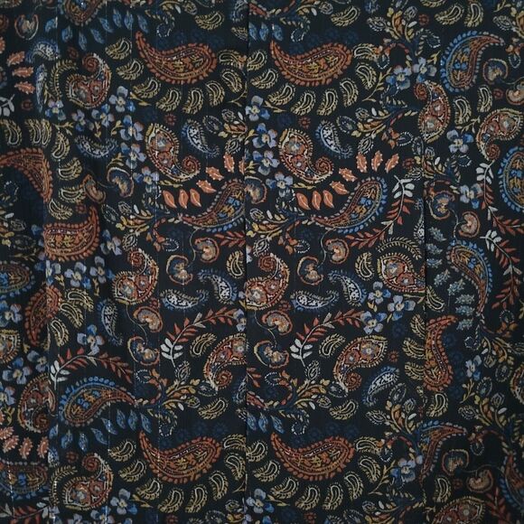 NWOT Halogen Paisley Handkerchief  Hem Long Sleeve Maxi Dress - Picture 5 of 9